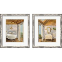 Framed 'Attic Bathroom 2 Piece Framed Art Print Set' border=