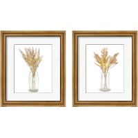 Framed Dried Flower Yellow 2 Piece Framed Art Print Set