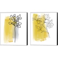 Framed Botanique en Gris 2 Piece Canvas Print Set