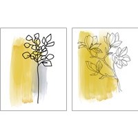 Framed Botanique en Gris 2 Piece Art Print Set