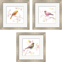 Framed 'Flight Friends 3 Piece Framed Art Print Set' border=