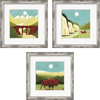 Framed 'Great Outdoors 3 Piece Framed Art Print Set' border=