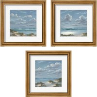 Framed 'Shoreline  3 Piece Framed Art Print Set' border=