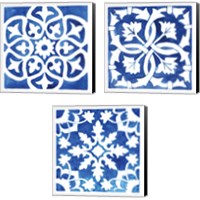 Framed Andalusian Tile 3 Piece Canvas Print Set