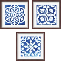 Framed Andalusian Tile 3 Piece Framed Art Print Set