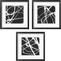 Framed 'Tumbling Down 3 Piece Framed Art Print Set' border=