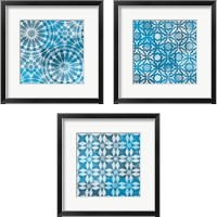 Framed 'Blue My Mind 3 Piece Framed Art Print Set' border=