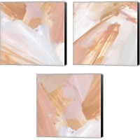 Framed Pink Vanilla 3 Piece Canvas Print Set