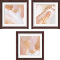Framed 'Pink Vanilla 3 Piece Framed Art Print Set' border=