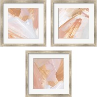 Framed 'Pink Vanilla 3 Piece Framed Art Print Set' border=