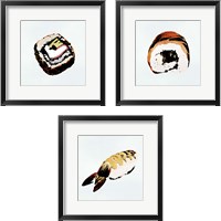 Framed 'Sushi Style 3 Piece Framed Art Print Set' border=