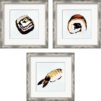 Framed 'Sushi Style 3 Piece Framed Art Print Set' border=