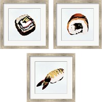 Framed Sushi Style 3 Piece Framed Art Print Set