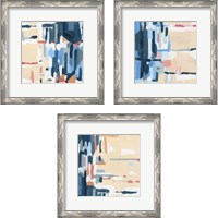 Framed Summer Abstraction 3 Piece Framed Art Print Set