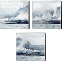 Framed 'Passing Rain Storm 3 Piece Canvas Print Set' border=