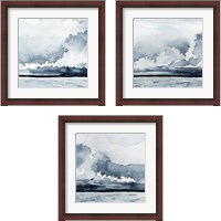 Framed 'Passing Rain Storm 3 Piece Framed Art Print Set' border=