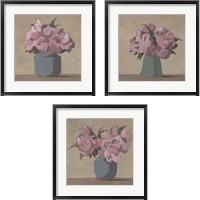 Framed Spring Vase 3 Piece Framed Art Print Set