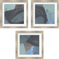 Framed Steely Abstract 3 Piece Framed Art Print Set