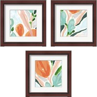 Framed 'Primal Flora 3 Piece Framed Art Print Set' border=