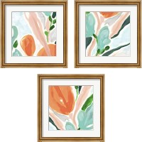 Framed 'Primal Flora 3 Piece Framed Art Print Set' border=