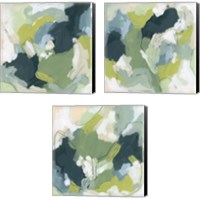 Framed Emerald Storm 3 Piece Canvas Print Set