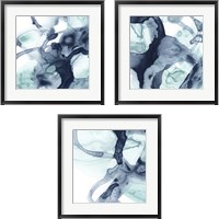 Framed Blue Cavern 3 Piece Framed Art Print Set