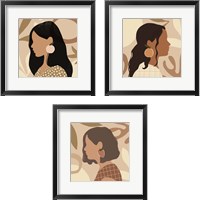 Framed 'Fruit Earring 3 Piece Framed Art Print Set' border=