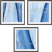 Framed Geometrics  3 Piece Framed Art Print Set