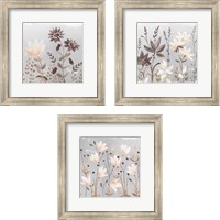 Framed 'Soft Nature Cream 3 Piece Framed Art Print Set' border=