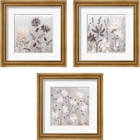 Framed 'Soft Nature Cream 3 Piece Framed Art Print Set' border=
