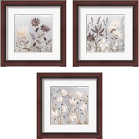 Framed 'Soft Nature Cream 3 Piece Framed Art Print Set' border=