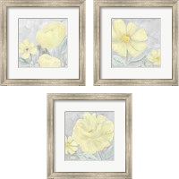 Framed 'Peaceful Repose Gray & YellowSeries 3 Piece Framed Art Print Set' border=