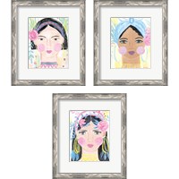 Framed Boho Lady 3 Piece Framed Art Print Set
