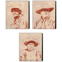 Framed Man of the West 3 Piece Canvas Print Set