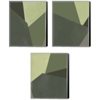 Framed 'Sage Prism 3 Piece Canvas Print Set' border=
