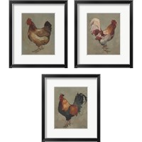 Framed 'Egg Hen 3 Piece Framed Art Print Set' border=