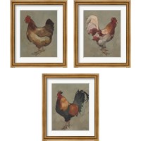 Framed Egg Hen 3 Piece Framed Art Print Set
