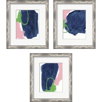 Framed 'Dream Cycle 3 Piece Framed Art Print Set' border=