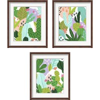 Framed Party Plants 3 Piece Framed Art Print Set