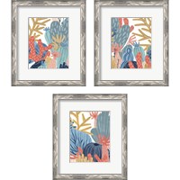 Framed 'Paper Reef 3 Piece Framed Art Print Set' border=