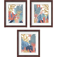 Framed 'Paper Reef 3 Piece Framed Art Print Set' border=