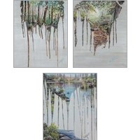 Framed 'Memories  3 Piece Art Print Set' border=