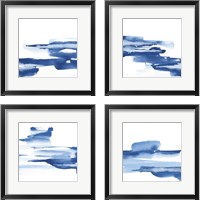 Framed Classic Blue 4 Piece Framed Art Print Set