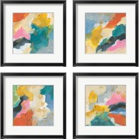 Framed 'Daydream  4 Piece Framed Art Print Set' border=