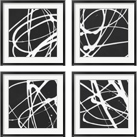 Framed 'Tumbling Down 4 Piece Framed Art Print Set' border=