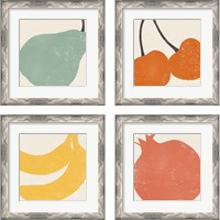 Framed Graphic Fruit  4 Piece Framed Art Print Set