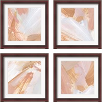 Framed 'Pink Vanilla 4 Piece Framed Art Print Set' border=
