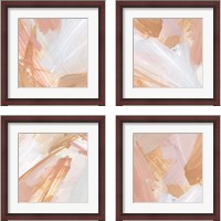 Framed 'Pink Vanilla 4 Piece Framed Art Print Set' border=