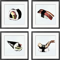 Framed Sushi Style 4 Piece Framed Art Print Set