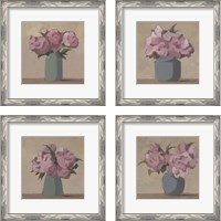 Framed 'Spring Vase 4 Piece Framed Art Print Set' border=